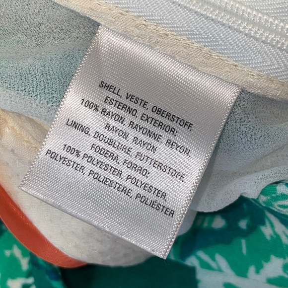 EUC Anthropologie Elevenses Tropical Floral Print Skort Size 4 - Picture 7 of 9